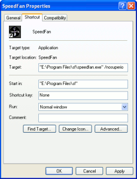 ShortCut's properties